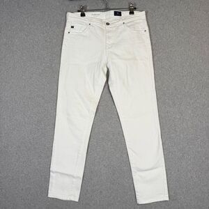 AG by Adriano Goldschmied Women's Size 28R White The Prima Ankle Skinny Jeans